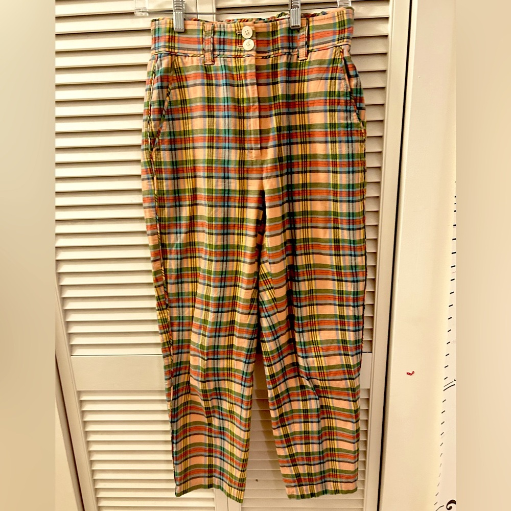 J. Crew Multicolor Plaid Pants - 2